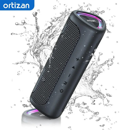 Difuzor Bluetooth Ortizan M7 - Bas Puternic, IPX7 Waterproof, Lumini RGB