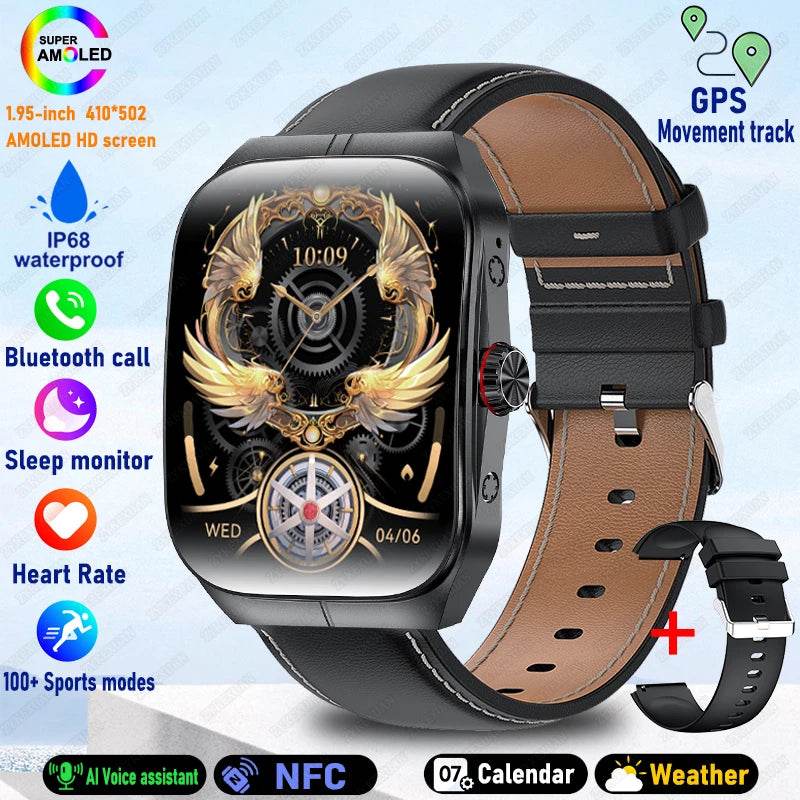 Ceas inteligent BOXUXING pentru bărbați și femei, Bluetooth, sportiv, rezistent la apă - Venduqo