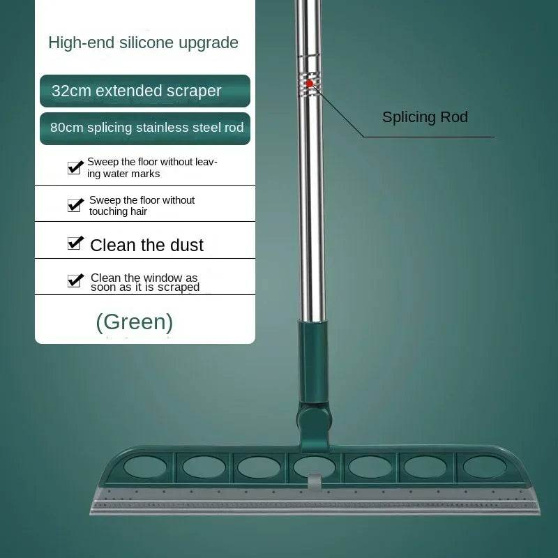 Mop Magic cu Perie din Silicon pentru Curățenie - Venduqo