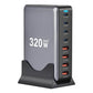 Încărcător GaN 320W USB C Rapid cu 8 Porturi - Venduqo