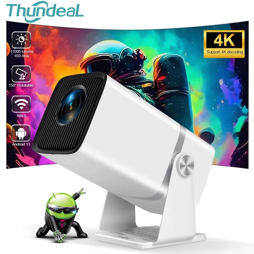 Proiector Portabil ThundeaL 4K Full HD TD80W cu Android WiFi - Venduqo