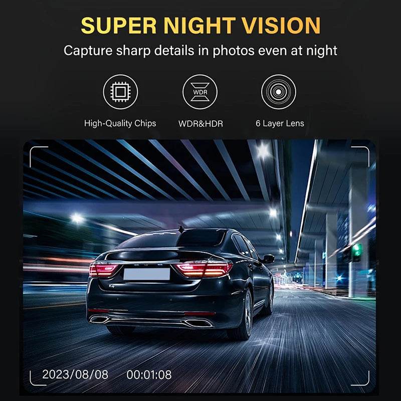 Camera video auto 3 canale 1080P cu înregistrare - Venduqo