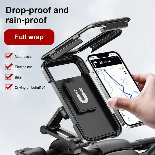 Suport Telefon Waterproof pentru Motocicletă - Magnetic Universal