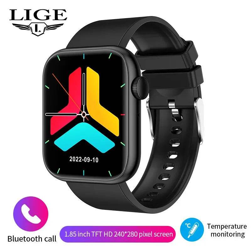 Ceas Inteligent LIGE pentru Femei, Ecran Tactil Complet, Rezistent la Apă, Bluetooth, Tracker Fitness - Venduqo