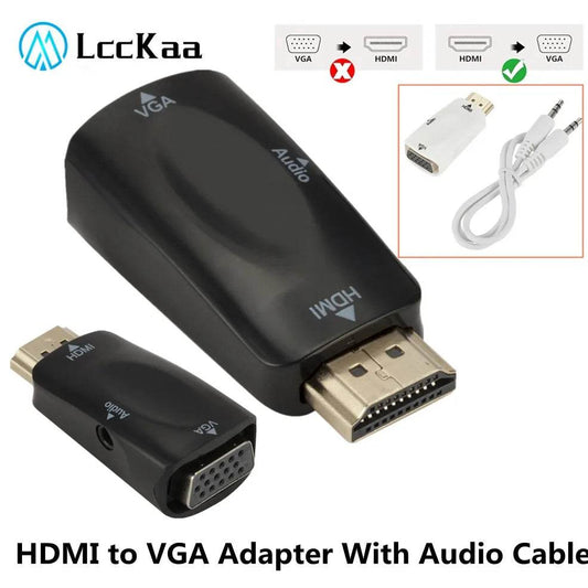 Adaptor HDMI la VGA 1080P pentru PC, Laptop, Proiector - Venduqo