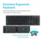 Keyboard Bluetooth Dual Pliabil Mini Reîncărcabil - Venduqo