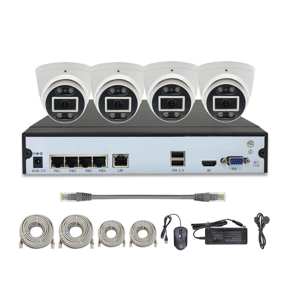 Sistem de Securitate H.265 4CH Ultra HD 4K POE cu 8MP NVR - Venduqo