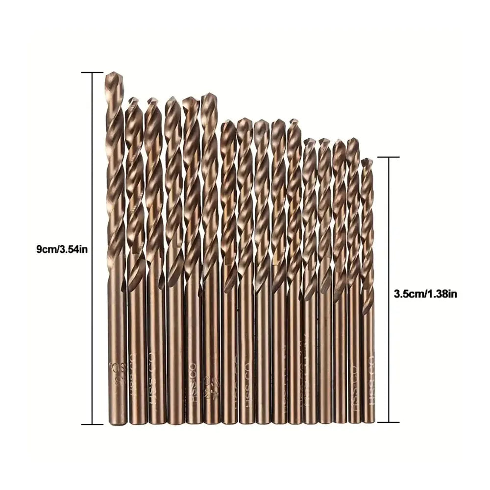 Set de 51 Burghie Metalice Hikity 1-6mm Titanium HSS