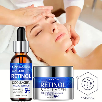 Set Serum și Cremă cu Retinol - Hidratează și Repară