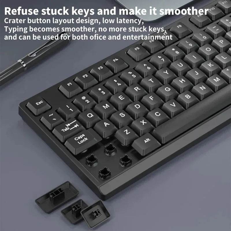 Set Wireless Tastatur și Mouse 2.4G pentru Laptop - Venduqo