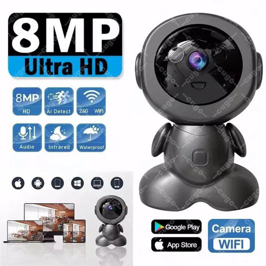Cameră de Supraveghere Robot Wifi 8MP PTZ cu Viziune Nocturnă Color - Venduqo