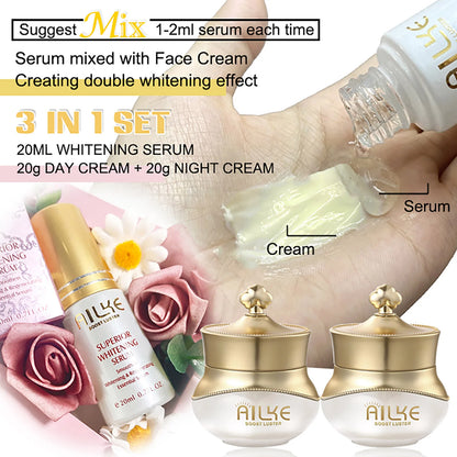 Crema de Față AILKE Whitening Antirid cu Colagen și Acid Hialuronic