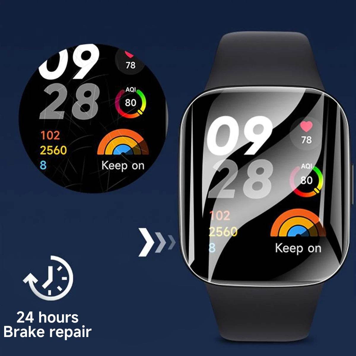 2Pachet Film Hydrogel pentru Xiaomi Redmi Watch 4 3 2 Lite Active - Venduqo