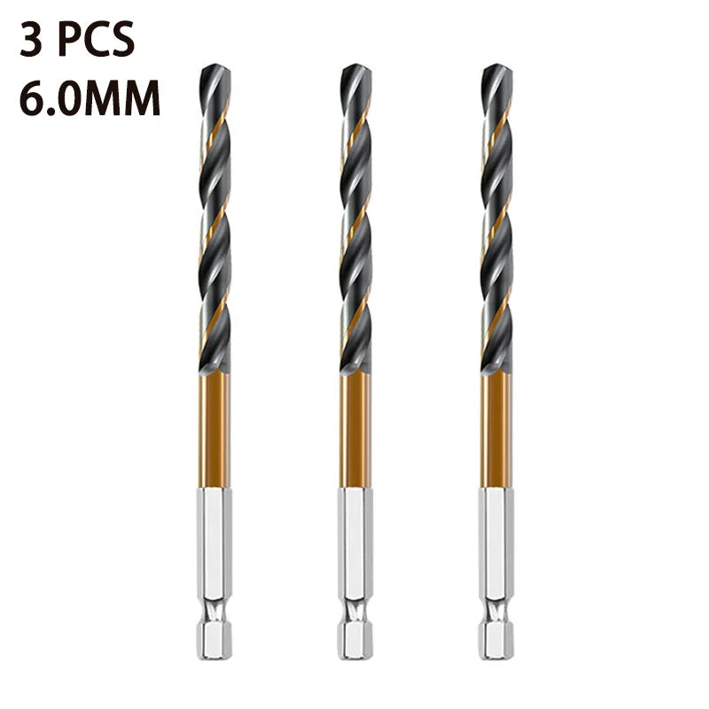 Set de Burghie Hex Shank Twist 3/7/13PCS pentru Lemn și Metal