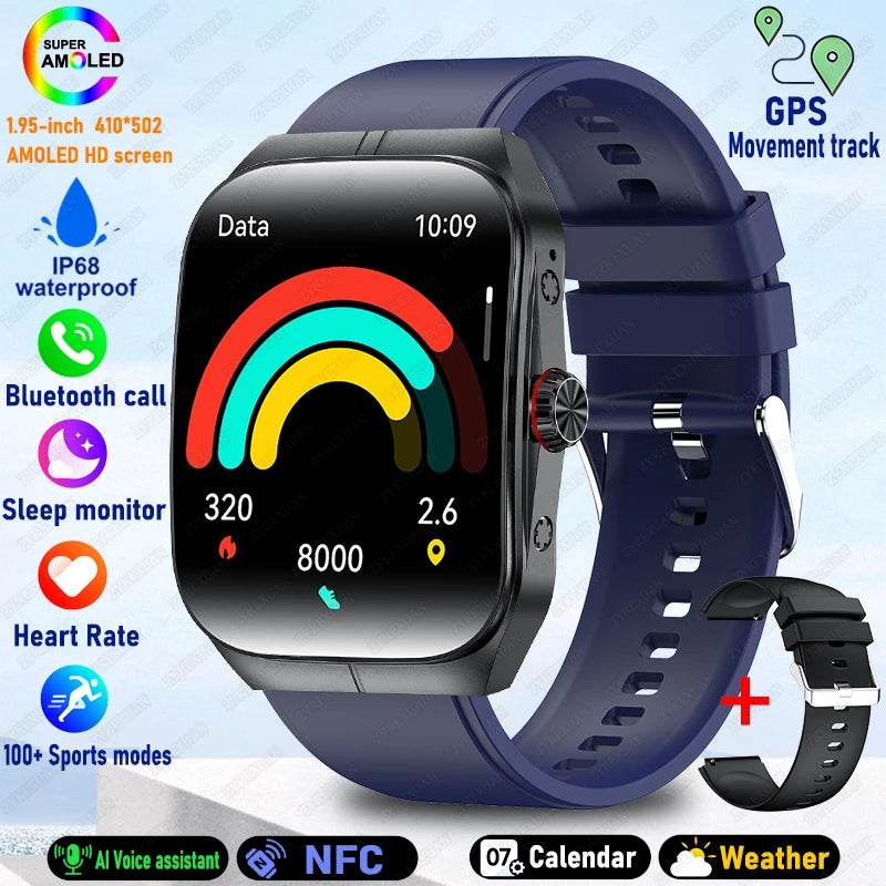 Ceas inteligent BOXUXING pentru bărbați și femei, Bluetooth, sportiv, rezistent la apă - Venduqo