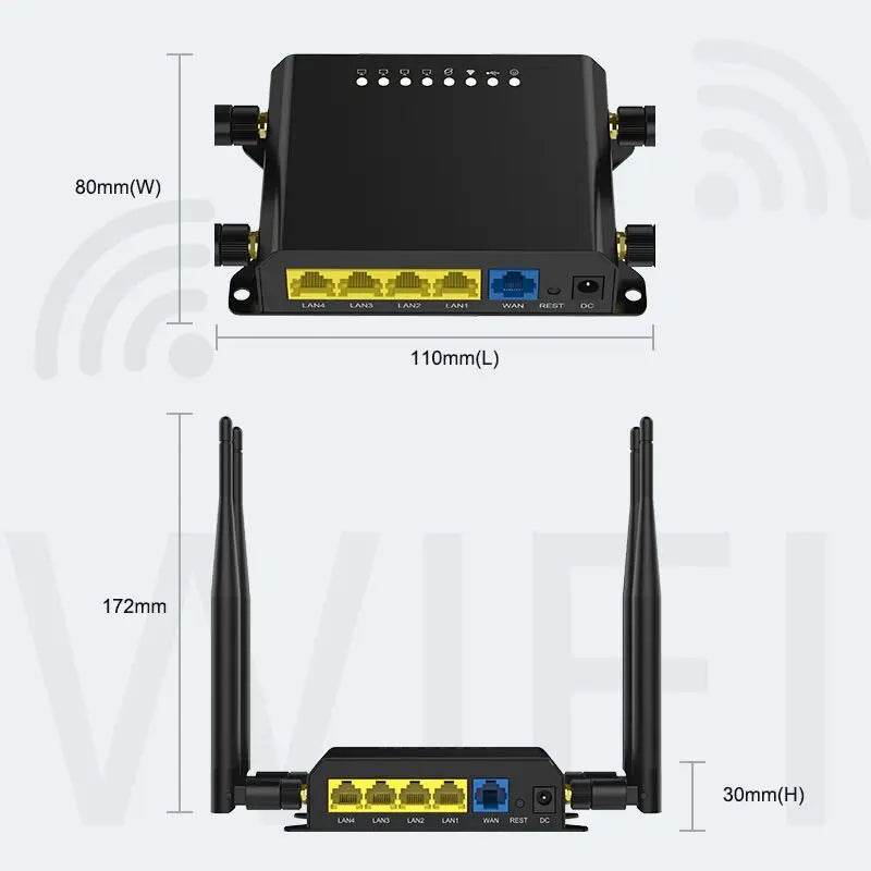 Router 4G Cioswi WE826 300Mbps cu Slot SIM și Modem NL678-E - Venduqo