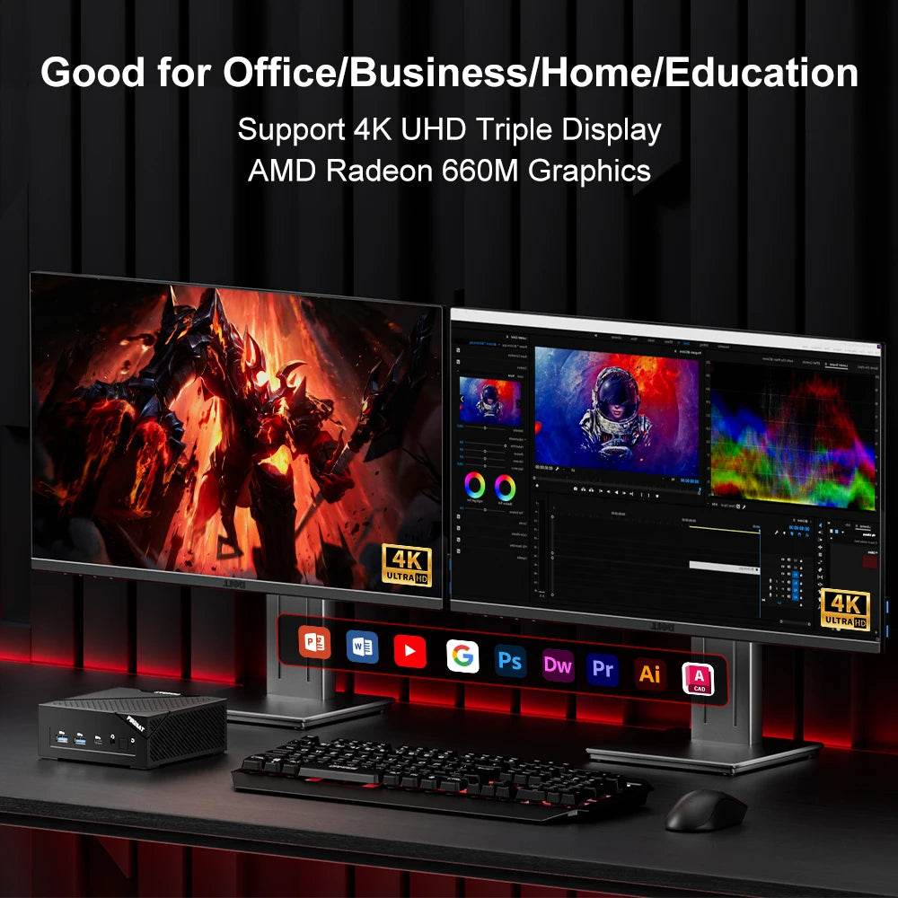 FIREBAT AM02 Mini PC AMD Ryzen 5 6600H 16GB RAM 512GB SSD - Venduqo