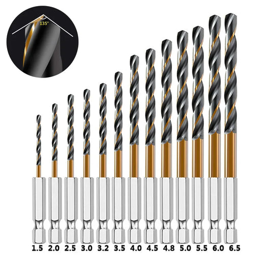 Set de Burghie Hex Shank Twist 3/7/13PCS pentru Lemn și Metal