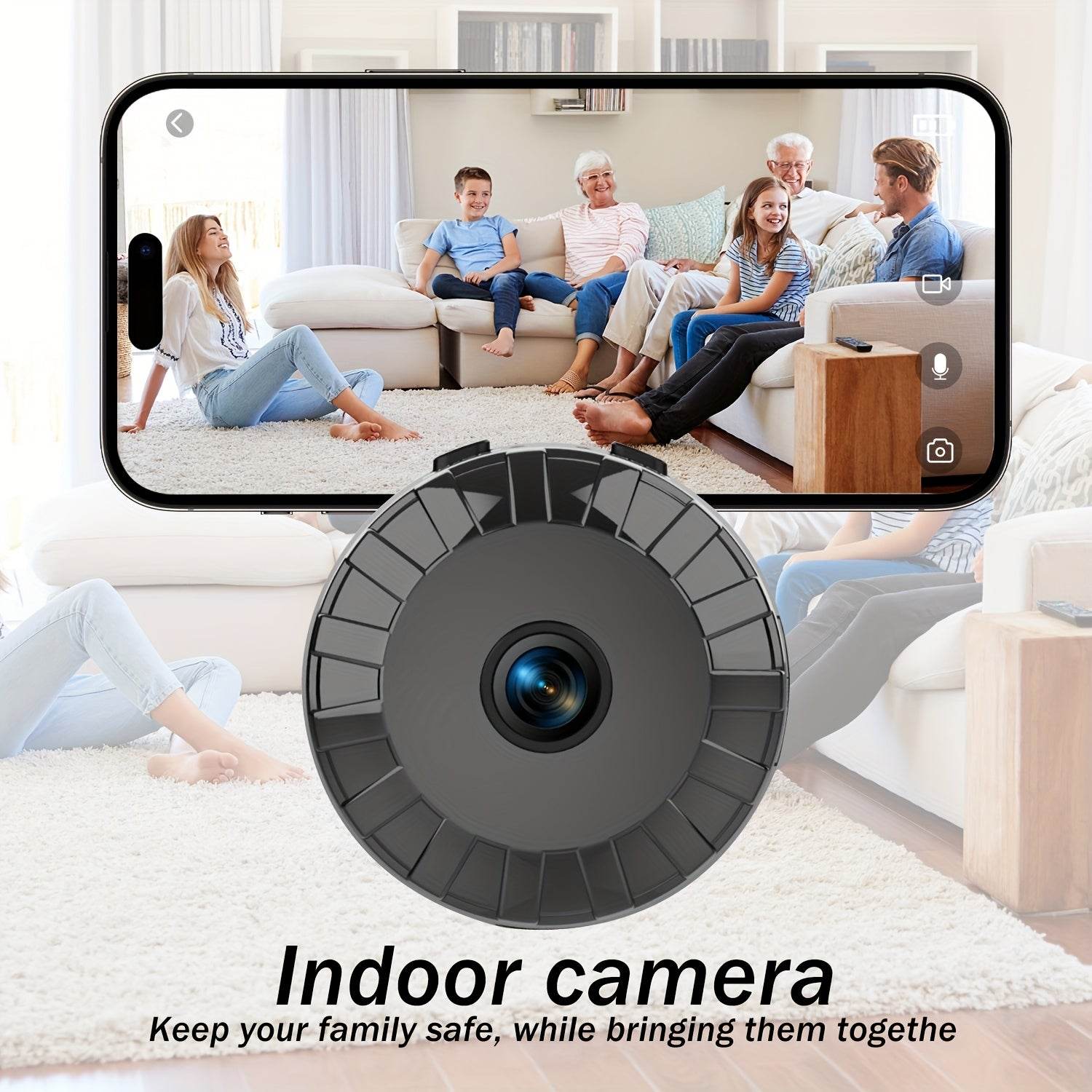 Cameră de Supraveghere Inteligentă Wi-Fi Mini 480P - Venduqo