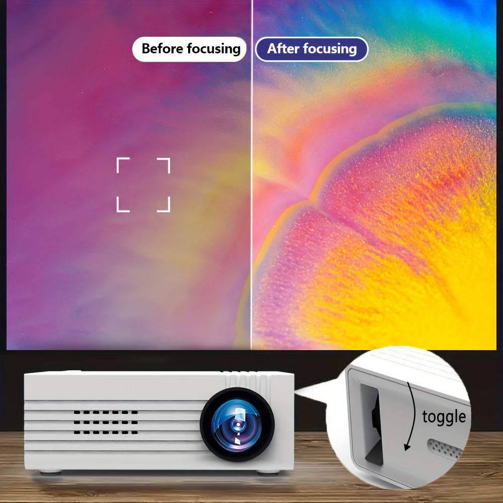 Proiector Portabil HD YLEEGS 2025, 800+ Lumeni, Control Remote - Venduqo