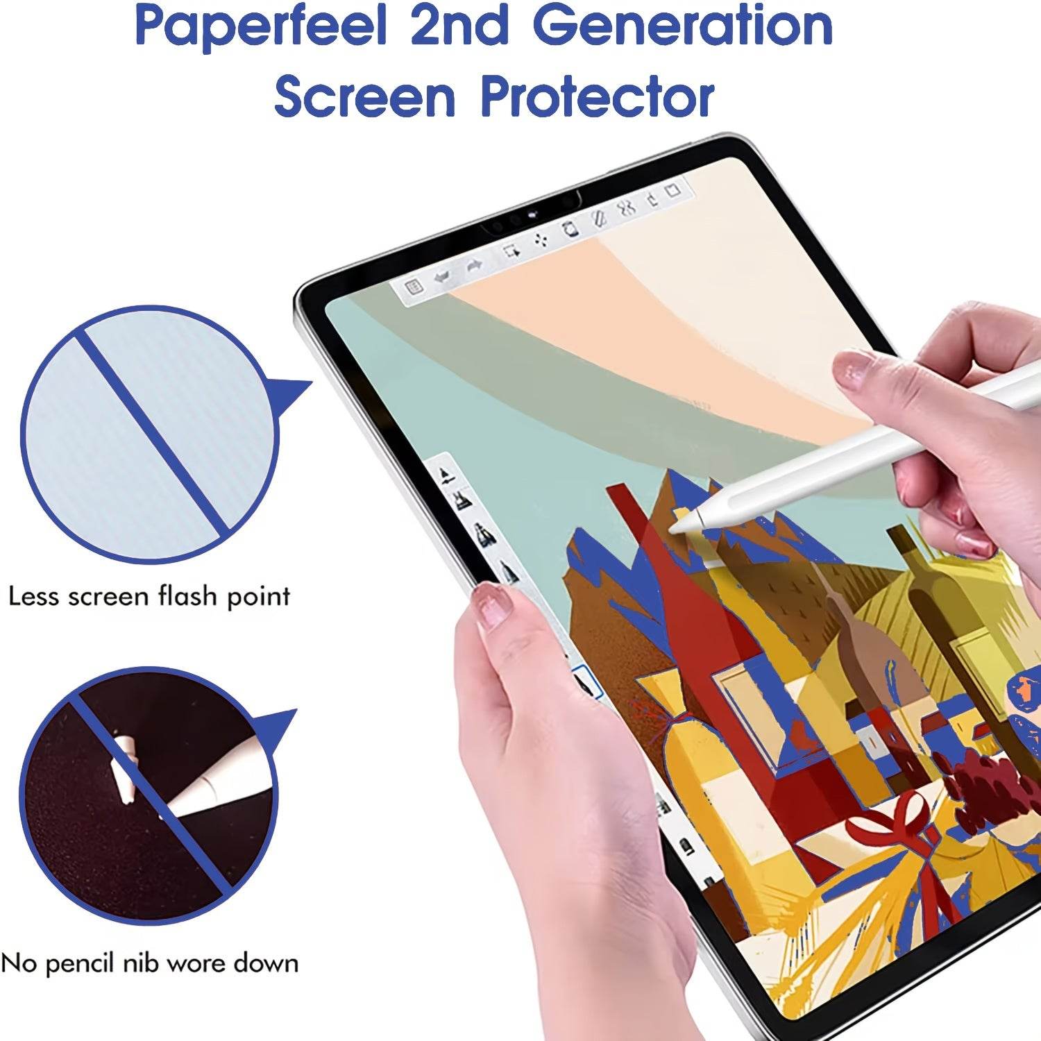 Folie de Protecție pentru Ecran iPad Air 1-5 și Modele Generație - Venduqo