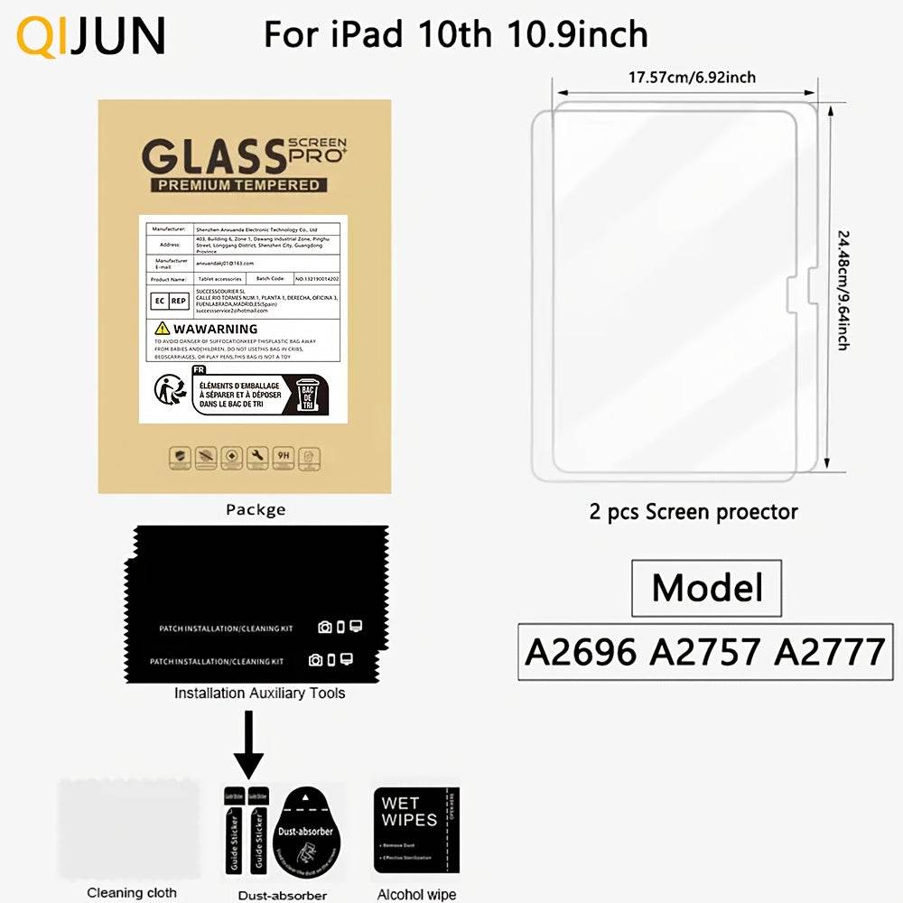 2buc Folii de Sticlă Temperată pentru iPad 10.2 inch - Venduqo