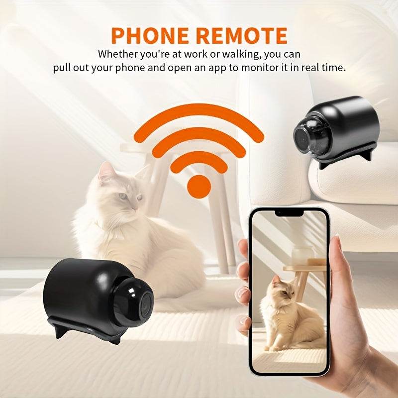 Mini Cameră Micro cu Conectivitate Wi-Fi și Microfon Ascuns - Venduqo