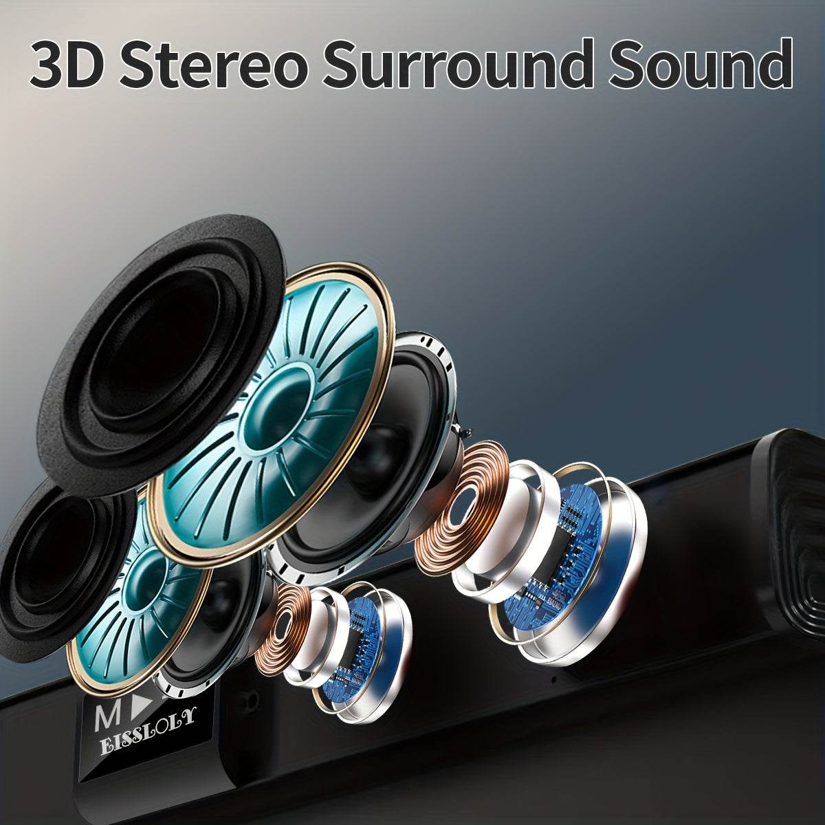 Soundbar pentru TV cu 4 Difuzoare de Calitate Superioară - Venduqo