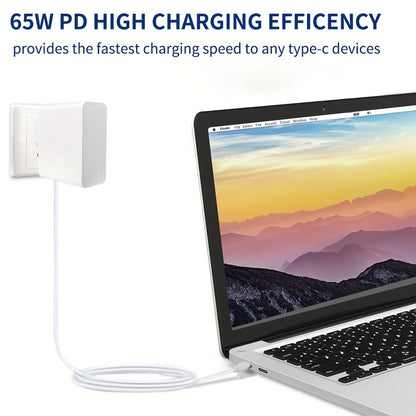 Încărcător Rapid 65W USB-C GaN PD cu Cablu de 150cm