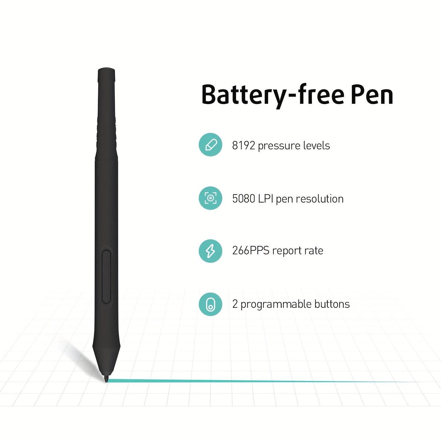 XENX P3-1060 Tablet Grafic Verde cu Stylus Sensibil la Presiune - Venduqo