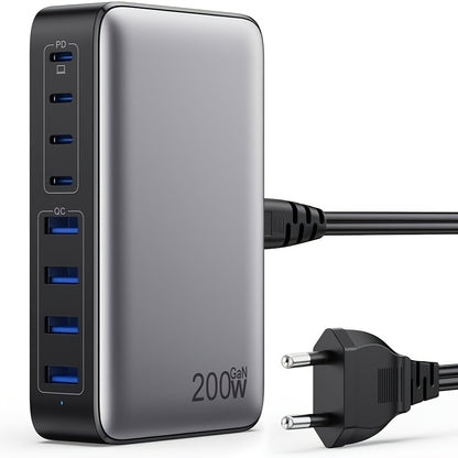 Încărcător Rapid USB-C 200W cu Tehnologie GaN III