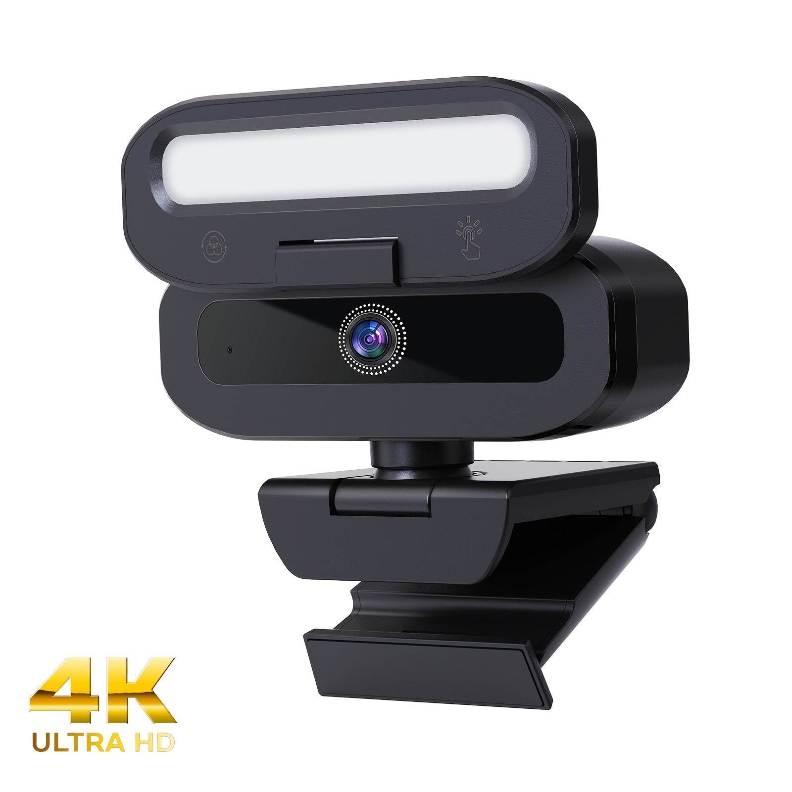 Webcam 4K Ultra HD EXHQDR cu Lumini Reglabile si Microfon - Venduqo