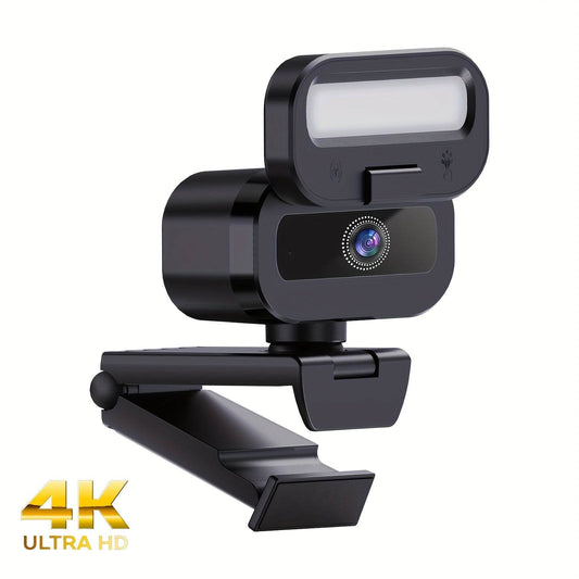 Webcam 4K Ultra HD EXHQDR cu Lumini Reglabile si Microfon - Venduqo
