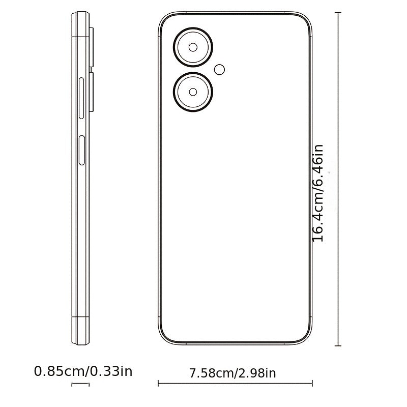 redbeat D5 - Smartphone cu Ecran LCD de 6.52" 720P