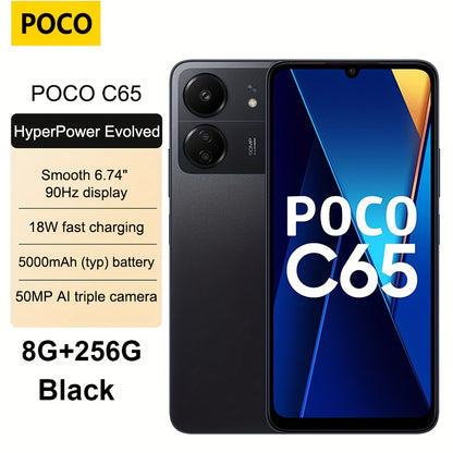 Smartphone POCO C65, 8GB RAM, 256GB Stocare, 4G NFC