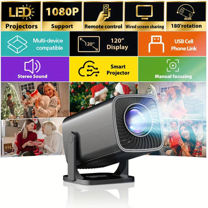 Proiector Mini Compact Rotativ 180° - LCD, Control Remote, 220-240V - Venduqo