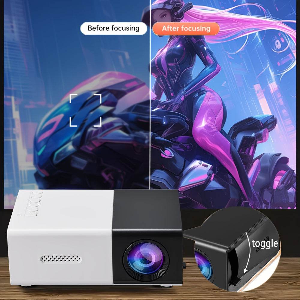 Proiector Mini YLEEGS 800+ Lumeni, Compact, 3D, USB - Venduqo
