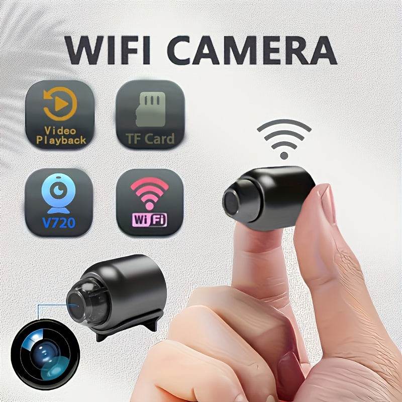 Mini Cameră Micro cu Conectivitate Wi-Fi și Microfon Ascuns - Venduqo