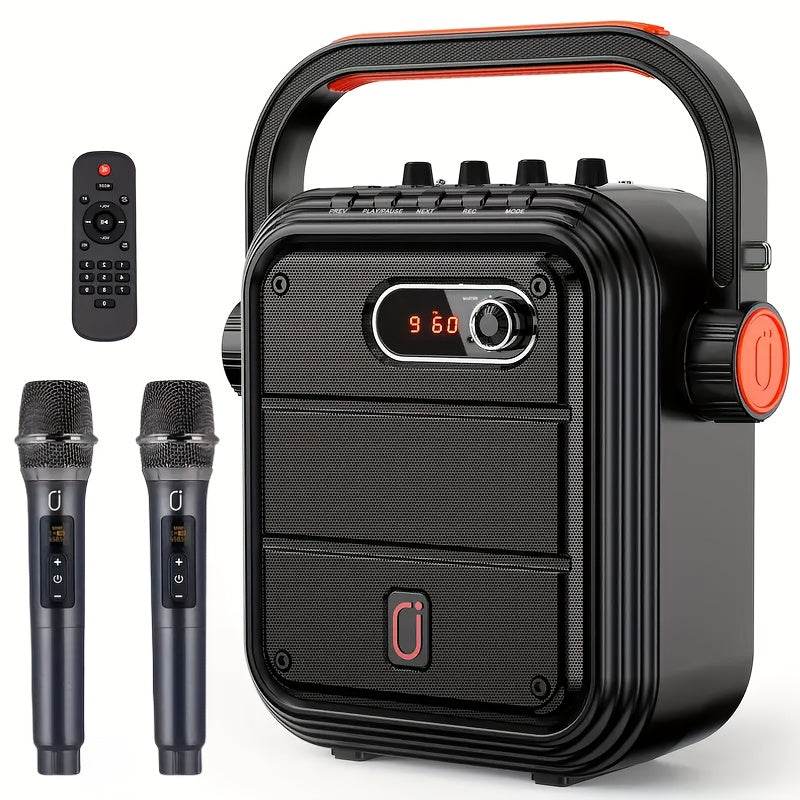 Mașină Karaoke JYX-65 cu Două Microfoane Wireless - Venduqo