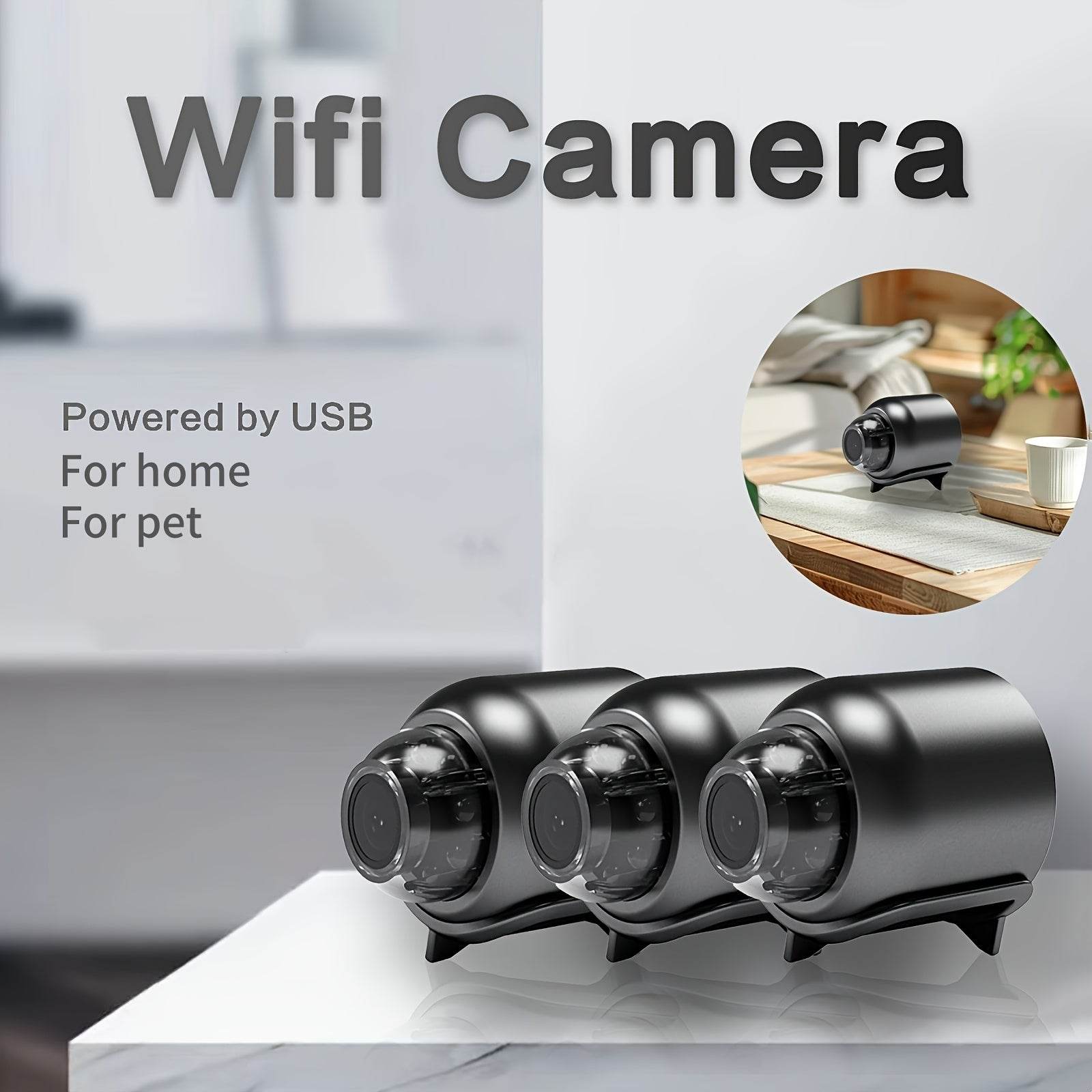 Mini Cameră Micro cu Conectivitate Wi-Fi și Microfon Ascuns - Venduqo