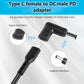 Adaptor USB-C la DC cu Conector Îndreptat de 90 de Grade - Venduqo
