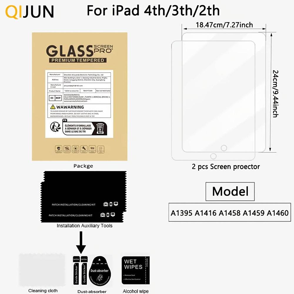 2buc Folii de Sticlă Temperată pentru iPad 10.2 inch - Venduqo
