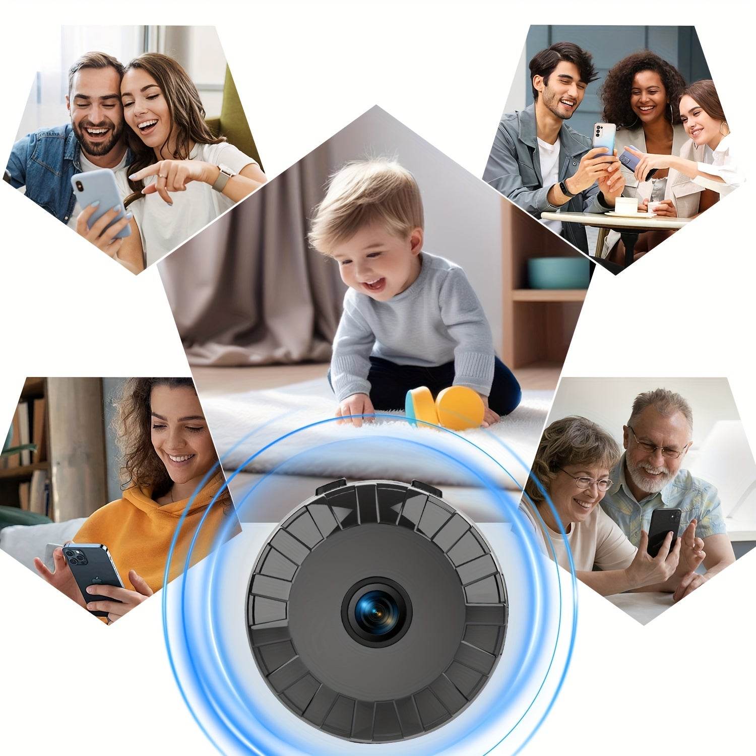 Cameră de Supraveghere Inteligentă Wi-Fi Mini 480P - Venduqo