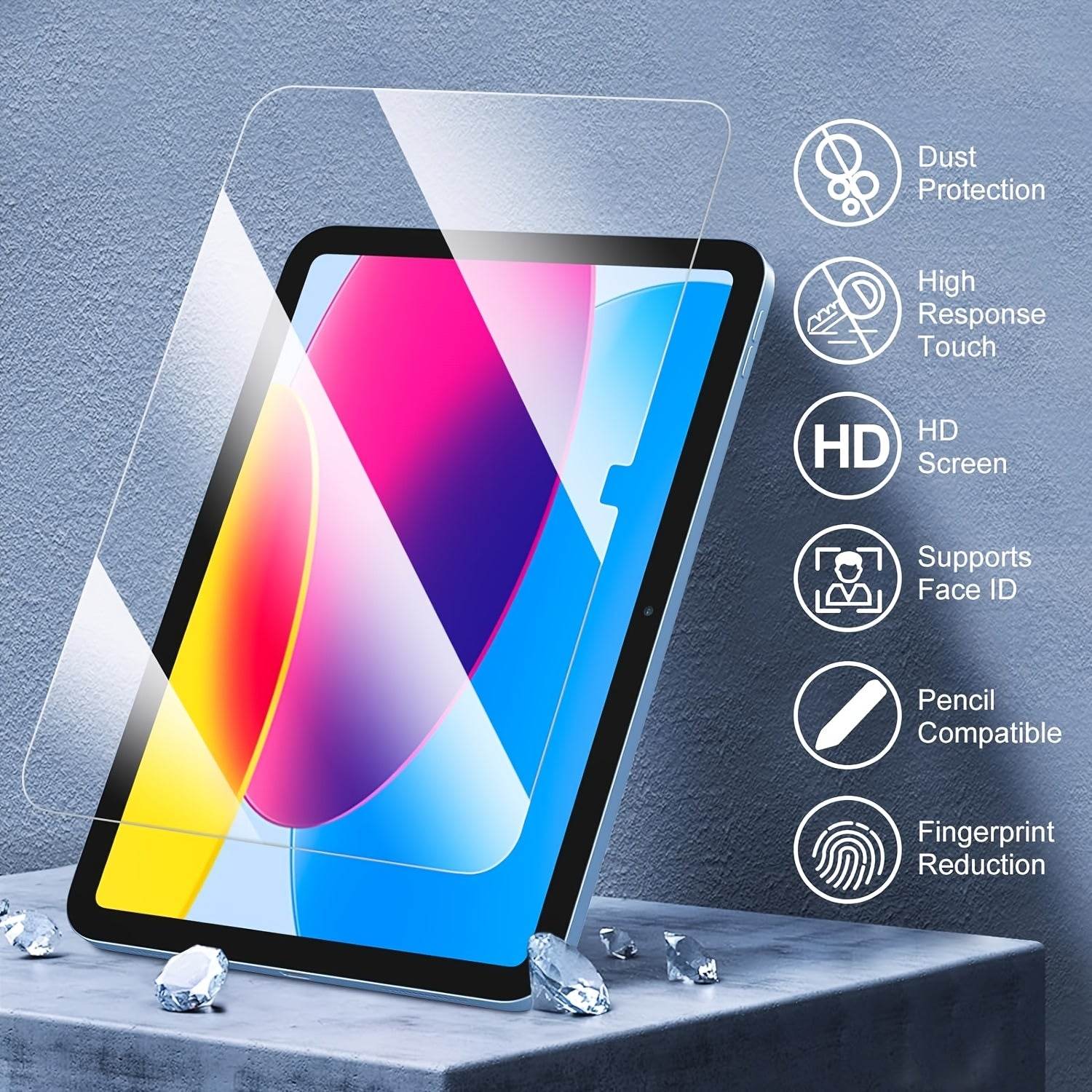 2 Bucăți Protecție Ecran din Sticlă Temperată 9H pentru iPad 11 (2025) - Venduqo