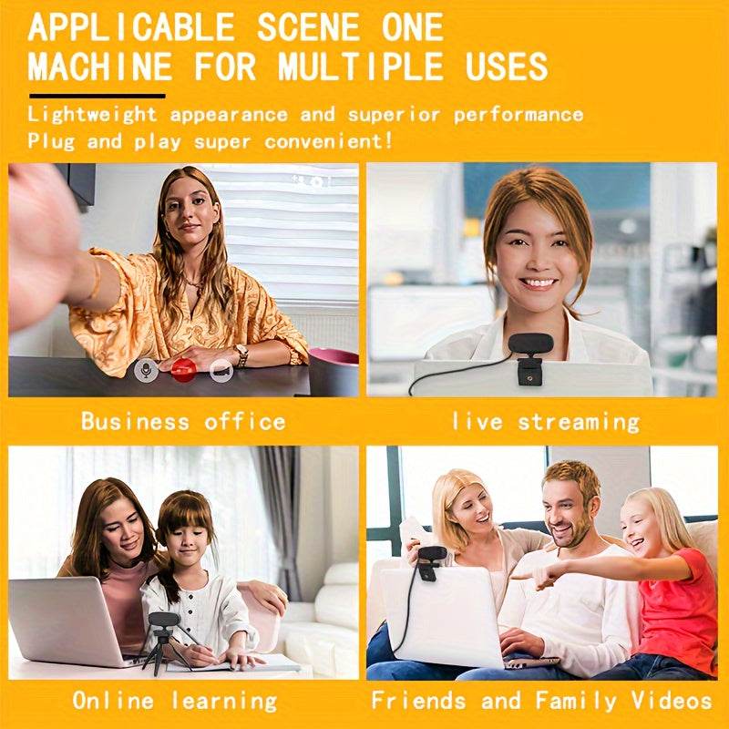 Webcam 4K Ultra HD cu Autofocus și Microfon Integrat - Venduqo