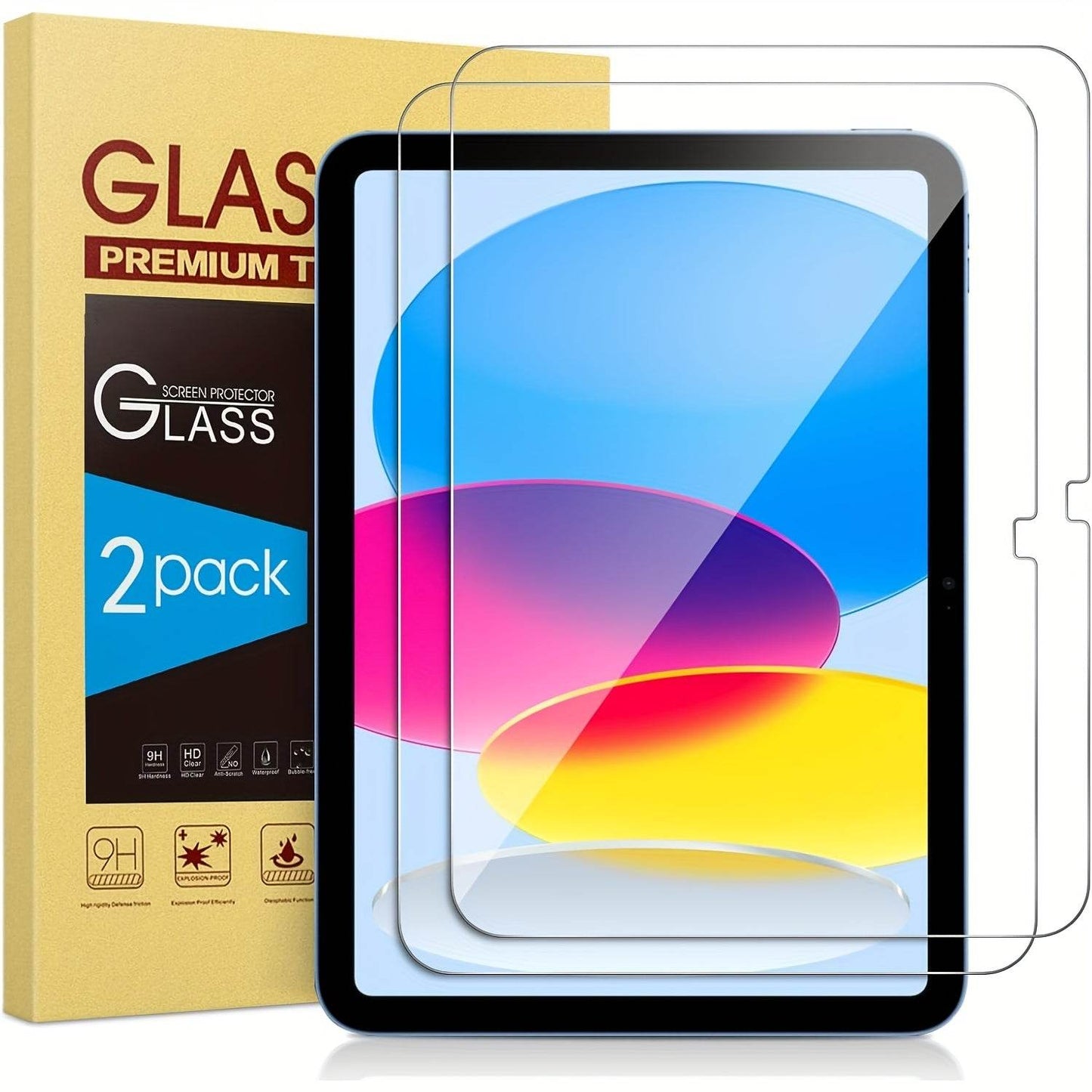 2-Pack 9H Tempered Glass Screen Protector for iPad 11 (2025)